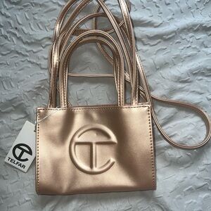 Telfar small copper bag